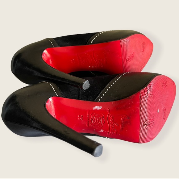 Christian Louboutin black defil calf high heels - Picture 12 of 14